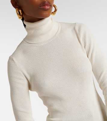 Top de cuello alto acanalado de algodón | Tod's