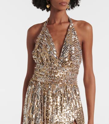 Abito lungo con paillettes | Dolce&Gabbana