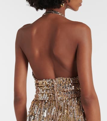 Abito lungo con paillettes | Dolce&Gabbana