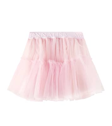 Gonna in tulle con logo | Monnalisa