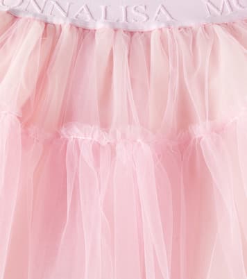 Gonna in tulle con logo | Monnalisa