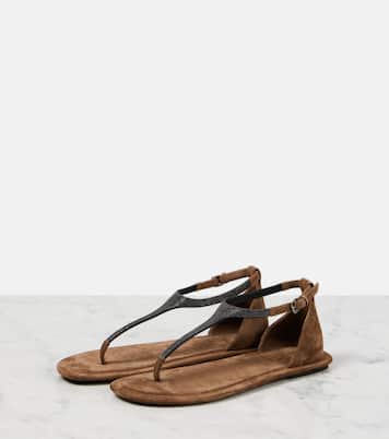 Sandales Monili en daim | Brunello Cucinelli
