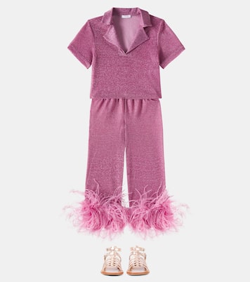 Cropped-Polohemd Lumière | Oséree Kids