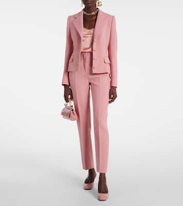 Top DG en satin de soie mélangée | Dolce&Gabbana