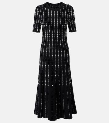 Ribbed-knit cotton-blend midi dress | Joseph