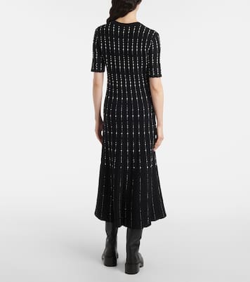 Ribbed-knit cotton-blend midi dress | Joseph