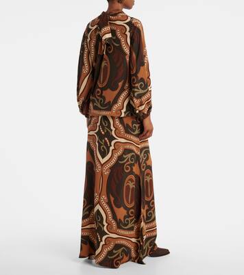 Printed silk blouse | Johanna Ortiz