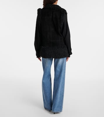 Gilet en daim et shearling | Johanna Ortiz