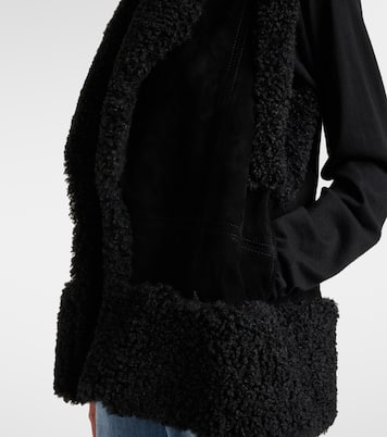 Gilet en daim et shearling | Johanna Ortiz