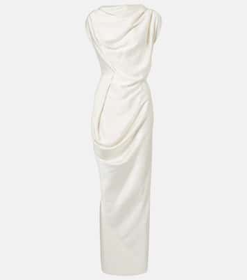 Long Fond draped satin gown | Vivienne Westwood