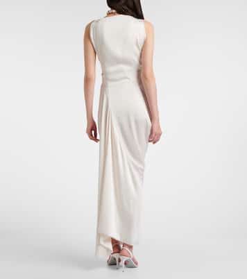 Long Fond draped satin gown | Vivienne Westwood