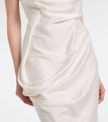 Long Fond draped satin gown | Vivienne Westwood
