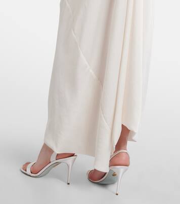 Long Fond draped satin gown | Vivienne Westwood