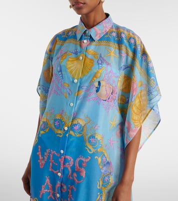 Copricostume in cotone e seta | Versace