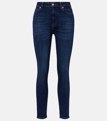 Jeans skinny Aubrey de tiro alto cropped | 7 For All Mankind