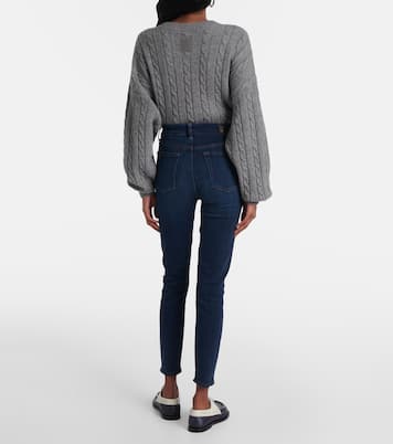 Jeans skinny Aubrey de tiro alto cropped | 7 For All Mankind