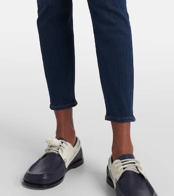 Jeans skinny Aubrey de tiro alto cropped | 7 For All Mankind