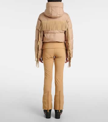 Marna fringed down ski jacket  | Goldbergh