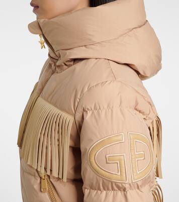Marna fringed down ski jacket  | Goldbergh
