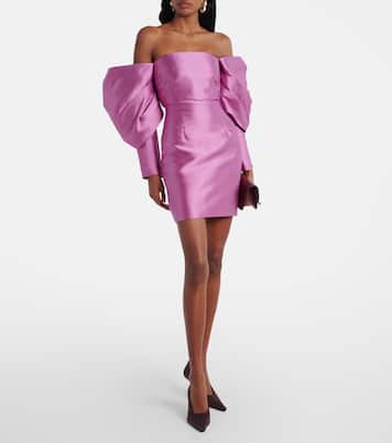 Freja satin minidress | Solace London