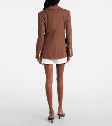 Elle Dickey linen-blend blazer | Veronica Beard