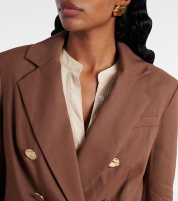 Elle Dickey linen-blend blazer | Veronica Beard