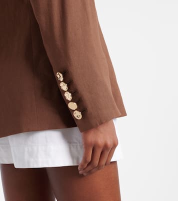 Elle Dickey linen-blend blazer | Veronica Beard