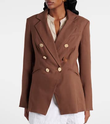 Elle Dickey linen-blend blazer | Veronica Beard