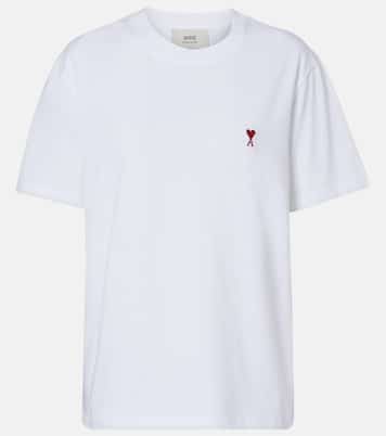 T-Shirt Ami De Cœur aus Baumwoll-Jersey | Ami Paris