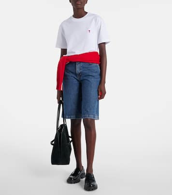 T-Shirt Ami De Cœur aus Baumwoll-Jersey | Ami Paris