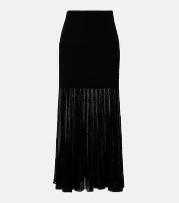 Ezra pleated semi-sheer crêpe skirt | Isabel Marant