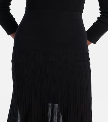 Ezra pleated semi-sheer crêpe skirt | Isabel Marant