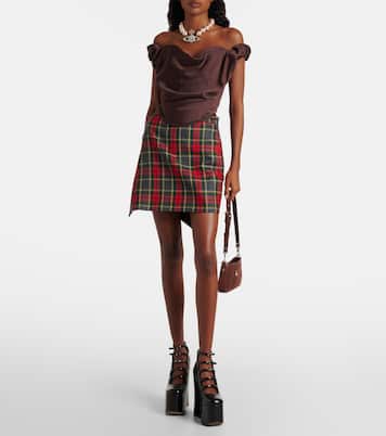 Tasha Mini suede shoulder bag | Vivienne Westwood