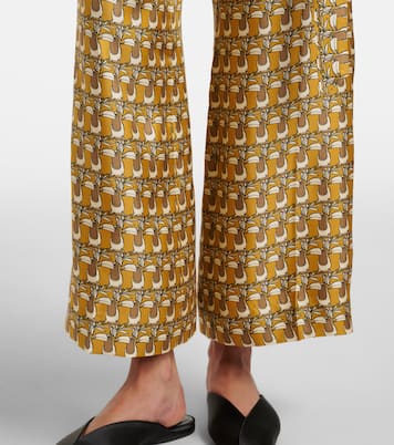 Printed silk wide-leg pants | 'S Max Mara