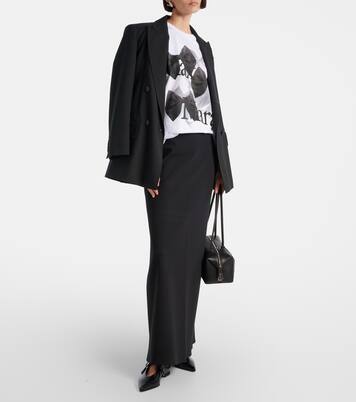 T-shirt Sequoia imprimé en coton à logo | Max Mara