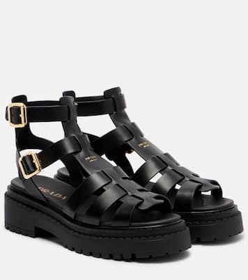Sandalen aus Leder | Prada