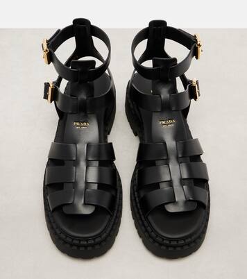Sandalen aus Leder | Prada