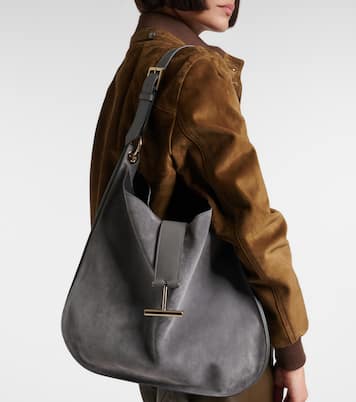 Tara Large suede crossbody bag | Tom Ford