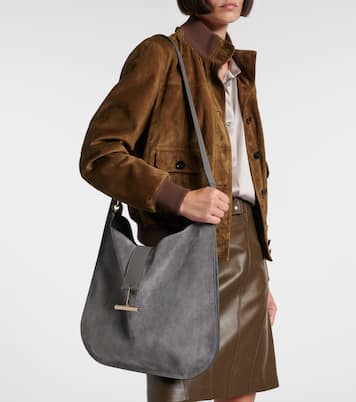Tara Large suede crossbody bag | Tom Ford