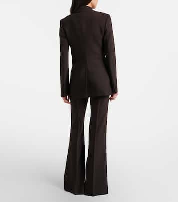 Pantaloni flared Rhein in lana a vita alta | Gabriela Hearst