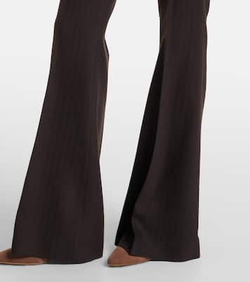 Pantaloni flared Rhein in lana a vita alta | Gabriela Hearst