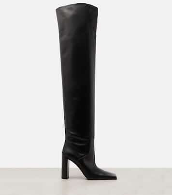 90 leather over-the-knee boots | Alaïa