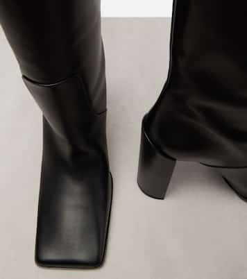 90 leather over-the-knee boots | Alaïa