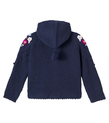 Floral embroidered knitted jacket | Louise Misha