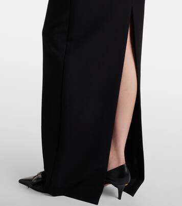 Robe longue en crêpe à fleur | Roland Mouret