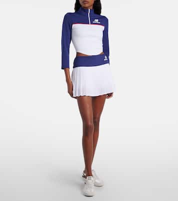 x New Balance pleated jersey miniskirt | Miu Miu