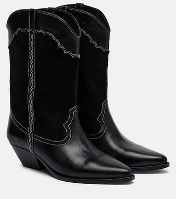 Duerte 40 leather and suede cowboy boots | Isabel Marant