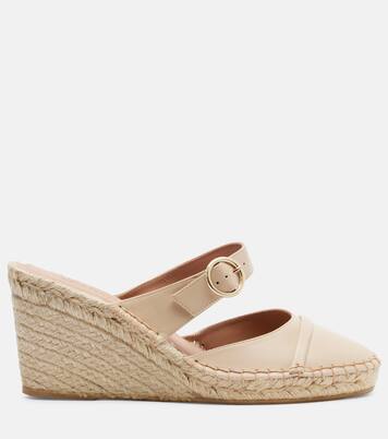 Espadrilles compensées Farah en cuir | Malone Souliers