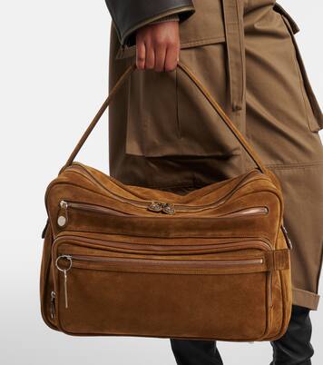 Sac Camero Camera Large en daim | Acne Studios