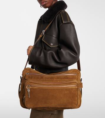 Sac Camero Camera Large en daim | Acne Studios